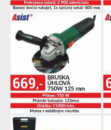 BRUSKA ÚHLOVÁ 750W 125 mm