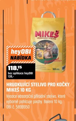HRUDKUJÍCÍ STELIVO PRO KOČKY MIKEŠ 10 KG