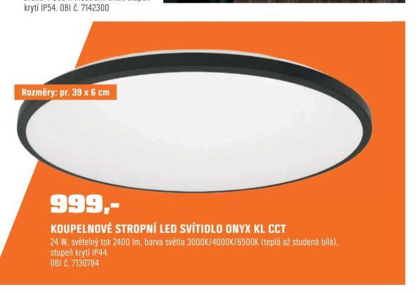 Koupelnové stropní LED svítidlo Onyx KL CCT