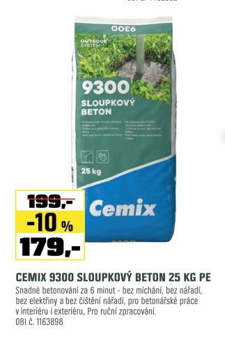 CEMIX 9300 SLOUPKOVÝ BETON 25 KG PE