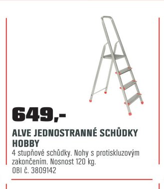 ALVE JEDNOSTRANNÉ SCHŮDKY HOBBY