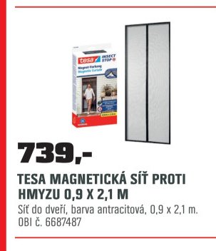 TESA MAGNETICKÁ SÍŤ PROTI HMYZU 0,9 X 2,1 M