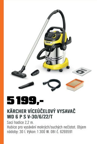 Kärcher víceúčelový vysavač WD 6 P S V-30/6/22/T