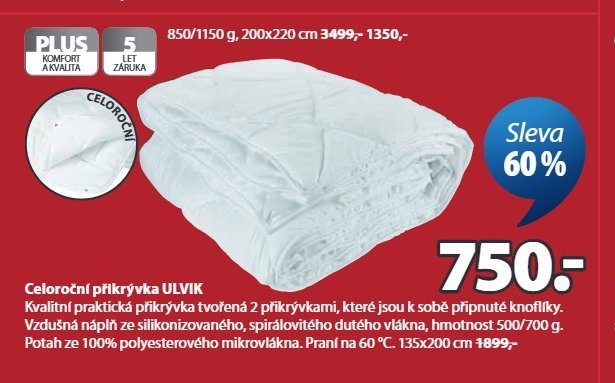 Celoroční přikrývka ULVIK