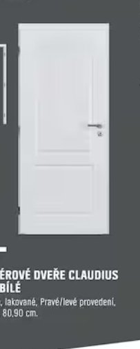 DOORNITE INTERIÉROVÉ DVEŘE CLAUDIUS PLNÉ LAKOVANÉ, BÍLÉ