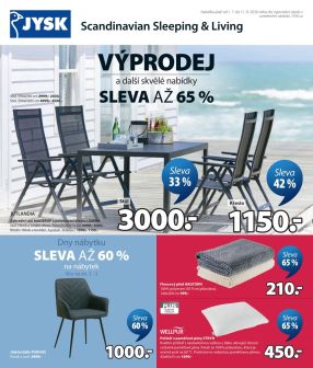 akční leták Jysk 2.7.2026-11.8.2026