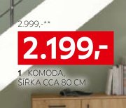 Komoda, šířka cca 80 cm