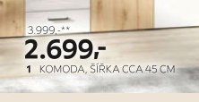 Komoda, šířka cca 45 cm