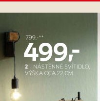 2 NÁSTĚNNÉ SVÍTIDLO