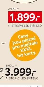 4 STOJACÍ LED SVÍTIDLO