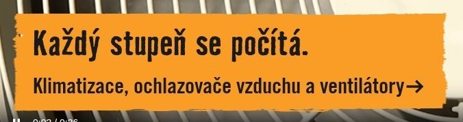 Klimatizace, ochlazovače vzduchu a ventilátory