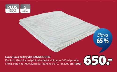 Lyocellová přikrývka SANDEFJORD