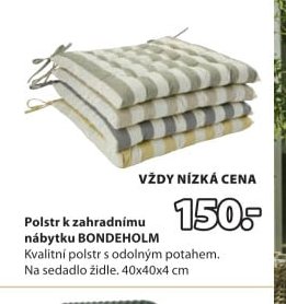 Polstr k zahradnímu nábytku BONDEHOLM