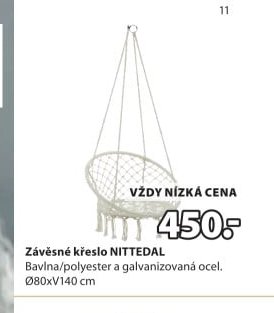 Závěsné křeslo NITTEDAL
