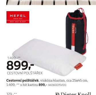 Cestovní polštářek