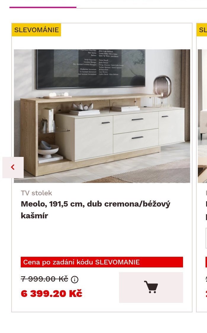 TV stolek Meolo, 191,5 cm, dub cremona/béžový kašmír
