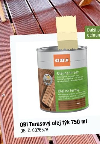 OBI Terasový olej týk 750 ml