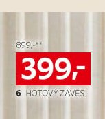 Hotový závěs