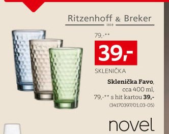 Sklenička Favo
