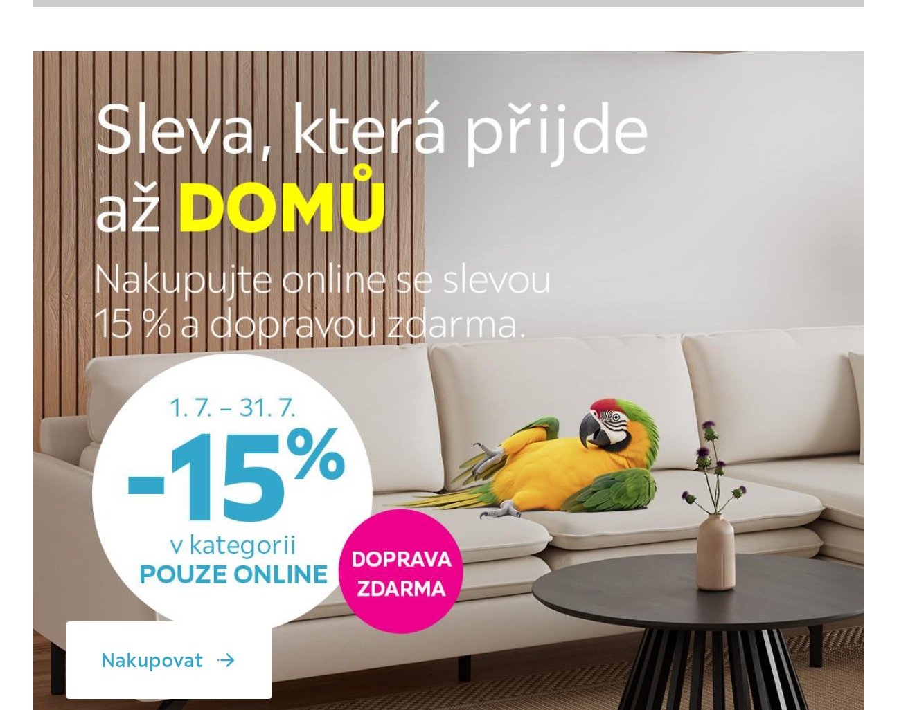 Sedačka (akce 15% sleva)