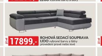 ROHOVÁ SEDACÍ SOUPRAVA LIDO