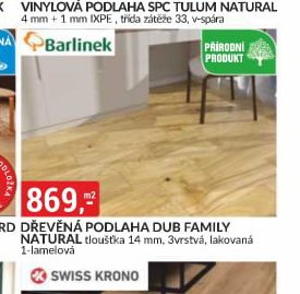 DŘEVĚNÁ PODLAHA DUB FAMILY NATURAL