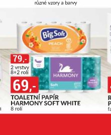 TOALETNÍ PAPÍR HARMONY SOFT WHITE
