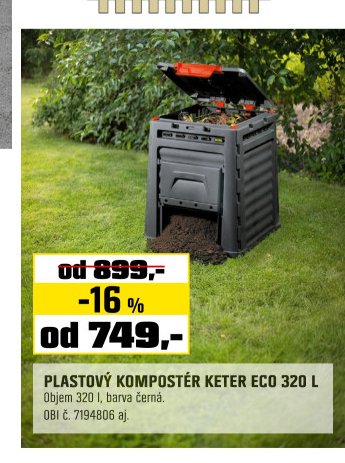 PLASTOVÝ KOMPOSTÉR KETER ECO 320 L