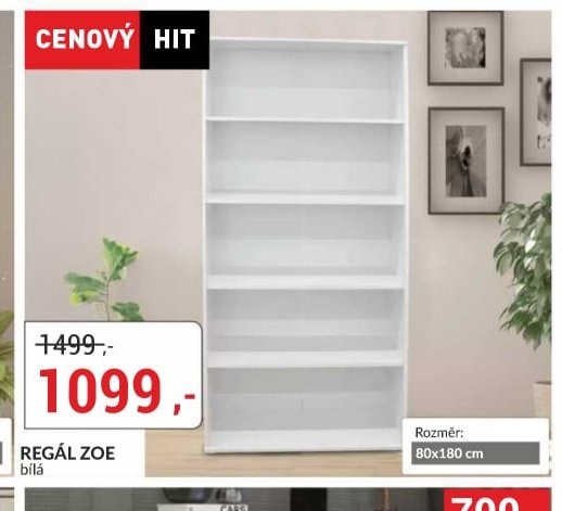 REGÁL ZOE bílá