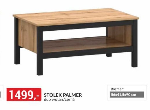 STOLEK PALMER dub wotan/černá