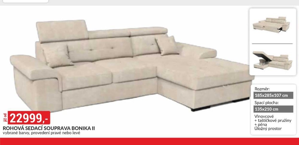 ROHOVÁ SEDACÍ SOUPRAVA BONIKA II