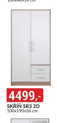 SKŘÍŇ SR3 2D 100x190x56 cm