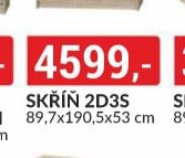 SKŘÍŇ 2D3S 89,7x190,5x53 cm