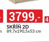 SKŘÍŇ 2D 89,7x190,5x53 cm