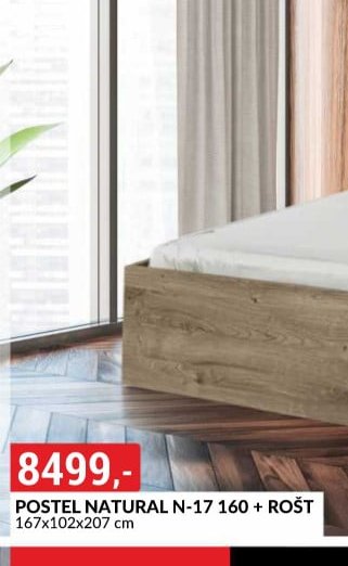 POSTEL NATURAL N-17 160 + ROŠT