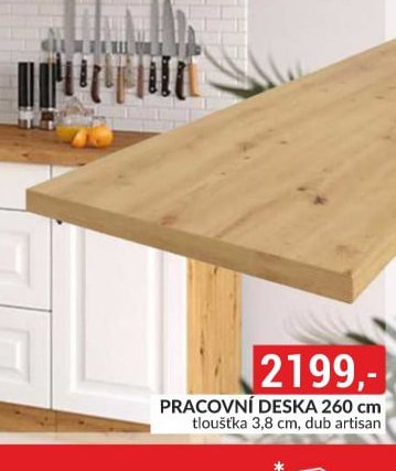 PRACOVNÍ DESKA 260 cm