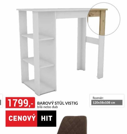 BAROVÝ STŮL VISTIG
