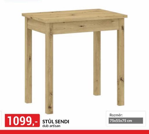 STŮL SENDI dub artisan
