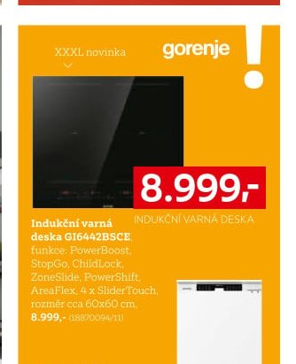 Indukční varná deska Gorenje GI6442BSCE