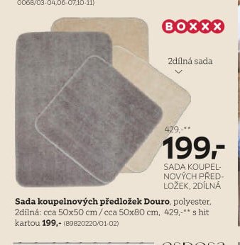 Sada koupelnových předložek Douro