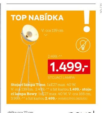 Stojací lampa Timo