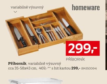 Příborník, variabilně výsuvný