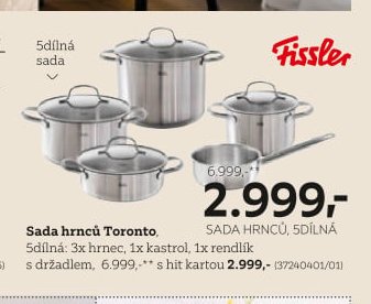 Sada hrnců Toronto, 5dílná