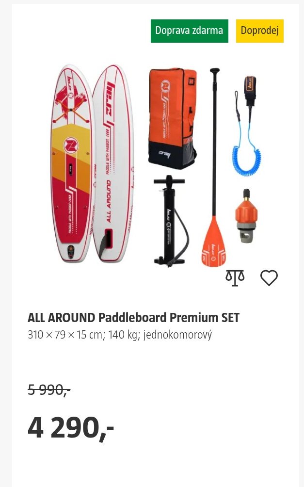 ALL AROUND Paddleboard Premium SET