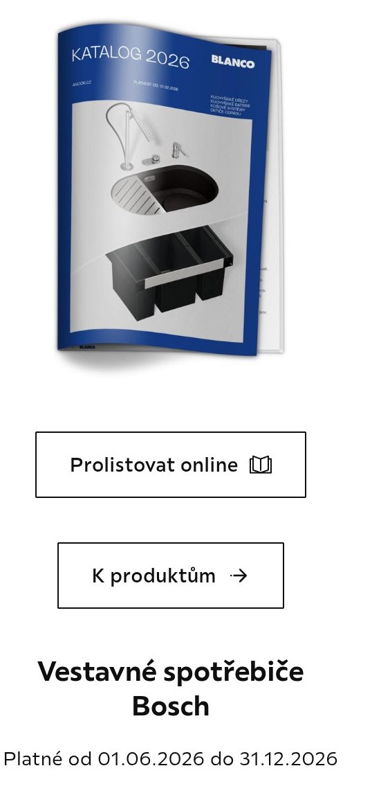 Vestavné spotřebiče Bosch