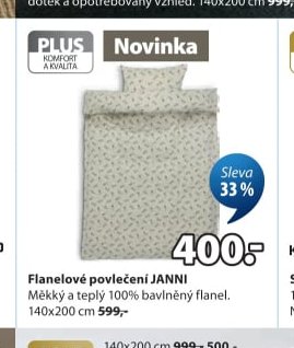Flanelové povlečení JANNI