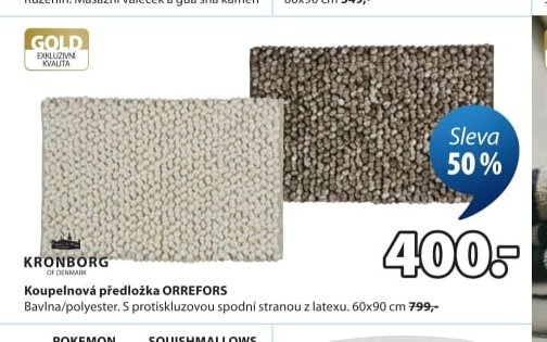 Koupelnová předložka ORREFORS