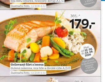 Grilovaný filet z lososa