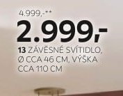 13 ZÁVĚSNÉ SVÍTIDLO