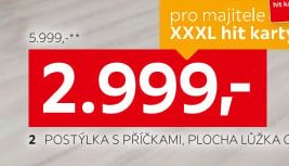 Postýlka s příčkami